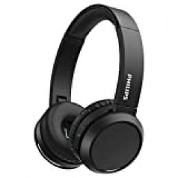 Philips H4205BK/00 Auriculares inalámbricos Bluetooth, On Ear (Bass Boost, 29 Horas de autonomía, Función de Carga rápida, Aislamiento acústico, Diseño Plegable) - Color Negro, Modelo de 2020/2021