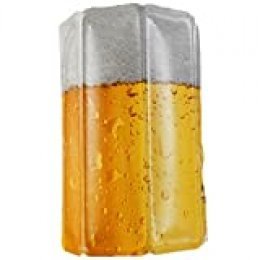 Vacu Vin Active Beer Cooler Enfriador para latas o botellín, Blanco/Amarillo, Centimeters
