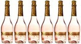 Don Luciano Pink Moscato Vino Espumoso Natural, Volumen de Alcohol 7% - Pack de 6 Botellas x 75 cl