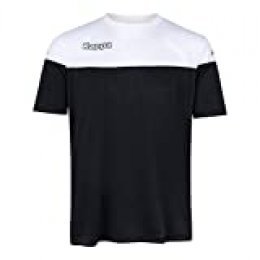 Kappa MARETO SS Camiseta de equipación, Hombre, Negro/Blanco, M