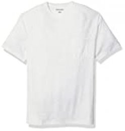 Amazon Essentials - Camiseta de manga corta de hilo flameado, manga raglán, cuello redondo y corte entallado para hombre