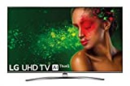 LG 65UM7610PLB - Smart TV 4K UHD de 164 cm (65") con Alexa Integrada, Inteligencia Artificial (Panel IPS, HDR, webOS 4.5, Asistente de Google, Procesador Quad Core, Sonido DTS Virtual:X) Color Acero