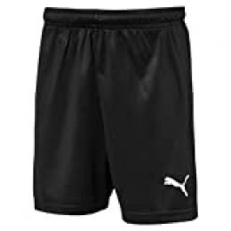 PUMA Liga Shorts Core Jr Pantalones Cortos de Fútbol, Unisex Niños, Negro (Black/White), 152