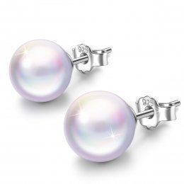 Susan Y S&oacute;lo Tu Conjunto de Joyas (Pendientes&amp; Collar）de Plata para Mujer Hechos con Perlas de Swarovski, Envases de Regalo para Cada Momento Especial