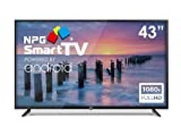 Televisor NPG LED 43" Full HD, Smart TV Android, WiFi, Bluetooth, TDT2 H.265, PVR