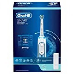 Braun Oral-B 4210201204893 Oral-B Smart Expert - Cepillo de dientes eléctrico con conexión Bluetooth, anillo inteligente y estuche de viaje, color azul
