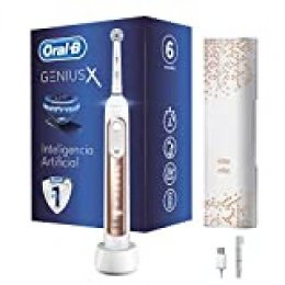 Oral-B Genius X 20000N - Cepillo De Dientes Eléctrico con Tecnología De Braun, Oro Rosa