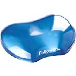 Fellowes Crystal Flex Blue - Reposamuñecas flexibles, azul