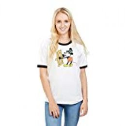 Disney Mickey Mouse Steam Boat Willie Camiseta para Mujer