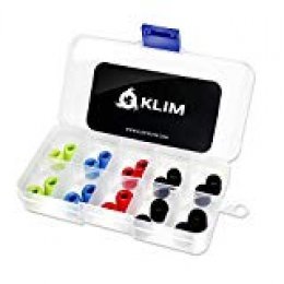 KLIM Almohadillas para Auriculares 5.5mm - Nuevas - Espuma con Memoria - 12 Almohadillas - Extremadamente Cómodas - Aíslan el Ruido Exterior