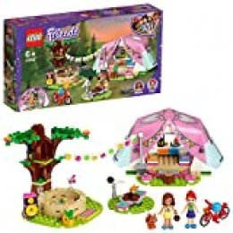 LEGO Friends - Glamping en la Naturaleza, Set de Construcción de Aventuras con Tienda de Campaña de Juguete y Bicicleta Roja, Incluye Muñecas de Olivia  y Mia (41392)
