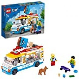 LEGO City Great Vehicles - Camión de los Helados, Juguete de Construcción, Recomendado a Partir de 5 Años, con Camión de Venta de Helado, 2 Minifiguras y un Perro (60253)