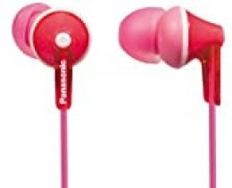 Panasonic RP-HJE125E-P Auriculares Boton con Cable In-Ear (Headphone Sonido Estéreo para Móvil, MP3/MP4, Diseño de Ajuste Cómodo, Imán Neodimio 9mm, Presión de sonido de 97 dB) Color Rosa