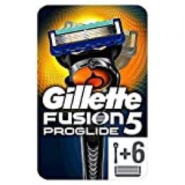Gillette Fusion5 ProGlide Maquinilla de Afeitar + 6 Cuchillas de Recambio