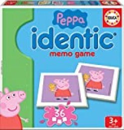 Educa- Identic Memo Game Peppa Pig Juego educativo de memoria para niños, a partir de 3 años (16227)