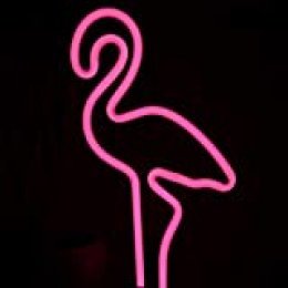 Flamingueo Neon Carteles - Neon con forma de Flamenco, Luces Neon Habitacion, Letrero Neon, Cartel Neon para Decorar Habitacion, Letrero Luminoso Rosa, Neon Led, 15x30 cm