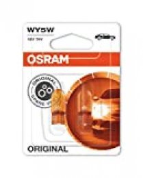 Osram OS2827NA-02B Bombillas auxiliares WY5W 2,1x9,5 D, 5W, Color Naranja para cristales tranparentes