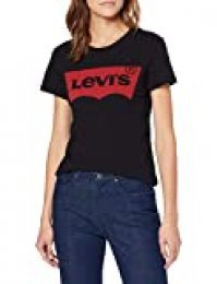 Levi's The Perfect Tee, Camiseta, Mujer, Negro (Large Batwing Black 201), L