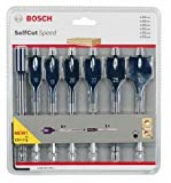 Bosch 2 608 587 009 - Set de 7 brocas fresadoras planas Self Cut Speed - 16; 18; 20; 22; 25; 32 mm (pack de 7)