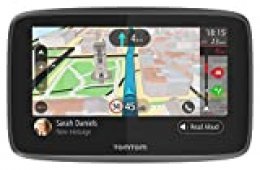 TomTom GO 5200, GPS para coche, 5 pulgadas, llamadas manos libres, Siri y Google Now, actualizaciones via Wi-Fi, traffic para toda la vida mediante tarjeta SIM, mapas del mundo, mensajes de smartphone