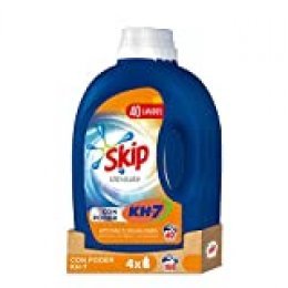 Skip Ultímate Poder KH7 - Detergente Líquido para 40 lavados, 2 l - paquete de 4, Total 160 lavados, 8 l