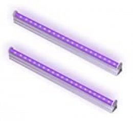 Bomcosy Luz LED Ultravioleta UV, Bombilla Luz Negra Ultravioleta(395 nm, funciona con USB, 2 unidades)