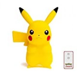 Teknofun Pikachu Lampara Led 25 cm + Control Remoto Pokemon, Color Amarillo (TKFPO811372)