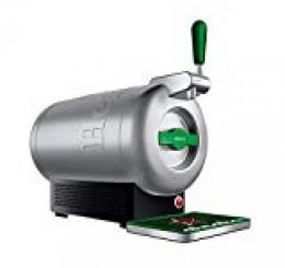 Krups The Sub Heineken VB650E10 - Tirador de cerveza, 2 L frescos de la cerveza 15 días, hasta 2º, eficiencia energética A+, silencioso, indicador listo para servir, Gris/Acero (Reacondicionado)