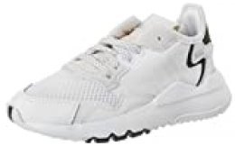 Adidas Nite Jogger C, Zapatillas de Gimnasio Unisex Niños, FTWR White/FTWR White/Crystal White, 30 EU