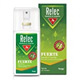 Relec Fuerte | Spray Antimosquitos | Repelente de mosquitos | Eficaz contral el mosquito tigre | Sin olor, sin perfume y sin alcohol | 75 ml