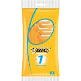 BIC Sensitive 1 maquinilla de afeitar para hombres Naranja - Maquinillas de afeitar para hombres (Naranja, 10 pieza(s))