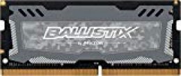 Ballistix  BLS8G4S26BFSDK Sport LT - Memoria RAM de 8 GB (DDR4, 2666 MT/s, PC4-21300, SR x8, SODIMM, 260-Pin) gris