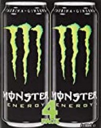 Monster - Green, Bebida energética, 500 ml (Pack de 4), Lata