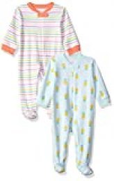 Amazon Essentials - Pack de 2 pijamas de niña para dormir y jugar