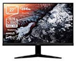 Acer KG271C, Monitor, 1920 x 1080 Pixeles, Full HD, LCD, 1 ms, HDMI, 27"/144Hz, Negro