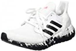 Adidas RNG Ultraboost 20 W, Zapatillas para Correr para Mujer, FTWR White/Core Black/Signal Coral, 37 1/3 EU