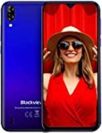 Blackview A60 Teléfono Móvil 16GB ROM (128GB SD), Pantalla 6.1" (19.2:9) Water-Drop Screen Movil, 13MP+2MP+5MP, 4080mAh Batería, Android 8.1 Smartphone Libre Dual SIM, GPS/WiFi/Hotspot-Azul