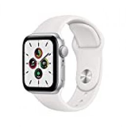 Nuevo Apple Watch SE (GPS, 40 mm) Caja de Aluminio en Plata - Correa Deportiva Blanca