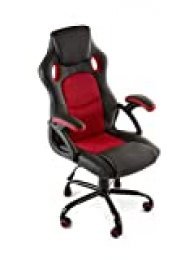 Home Heavenly®- Silla X-Gamer, de Oficina, sillón Gaming ergonómico, diseño de Oficina y despacho, Escritorio, con Ruedas (Rojo)