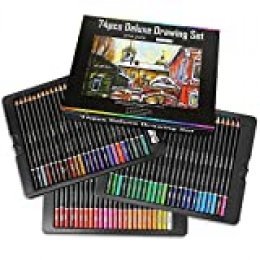 AIQIANXIN 72 Lápices de Colores 72 Colores Únicos para Libro de Colorear para Adultos para Artistas Adultos y Niños