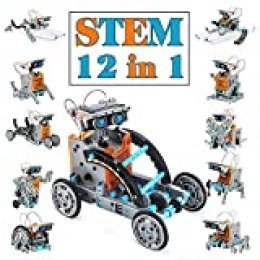 Juguetes Stem para niños de 8 años Kit de Robot Solar 12 en 1 Aprendizaje Educativo Ciencia Construcción de Juguetes con alicates para niños de 8-12 años