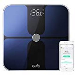 Eufy BodySense Bascula Bluetooth 4.0, bascula baño Grasa Corporal, con Pantalla LED Grande, Peso/Grasa Corporal/BMI/Fitness Body (analisis Corporal)