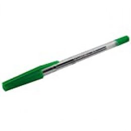 Q-Connect KF01043 - Bolígrafo de punta media de 0.7 mm, 50 unidades, color verde