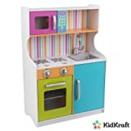 KidKraft- Cocina de juguete de madera en colores brillantes , Color Multicolor (53378)