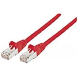 Intellinet 20m Cat6A SFTP - Cable de Red (20 m, Cat6a, S/FTP (S-STP), RJ-45, RJ-45, Rojo)