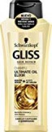 Gliss - Champú Ultimate Oil Elixir para Cabellos Quebradizos  - 6 uds de 250ml - Schwarzkopf