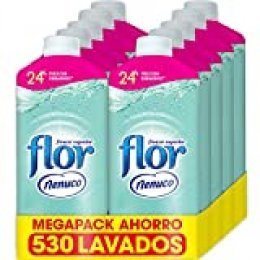 Flor - Suavizante para la ropa concentrado, aroma nenuco, hipoalergénico - Pack de 10, hasta 530 dosis
