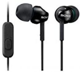 Sony MDR-EX110AP  - Auriculares in-ear (con micrófono, control remoto integrado), negro