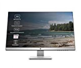 HP 27q - Monitor de 27" QHD (2560x1440, LED, 16:9, HDMI 1.4 x1, DisplayPort 1.2 x1, VGA, 60 Hz, 2ms, Antireflejo, Low Blue light, Ajustable), Negro y blanco
