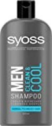 Syoss Men Champú Clean & Cool 500Ml 500 g - Pack de 6